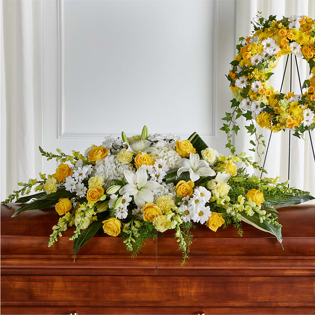 Golden Harmony Casket Spray – FRY'S, Tolleson AZ
