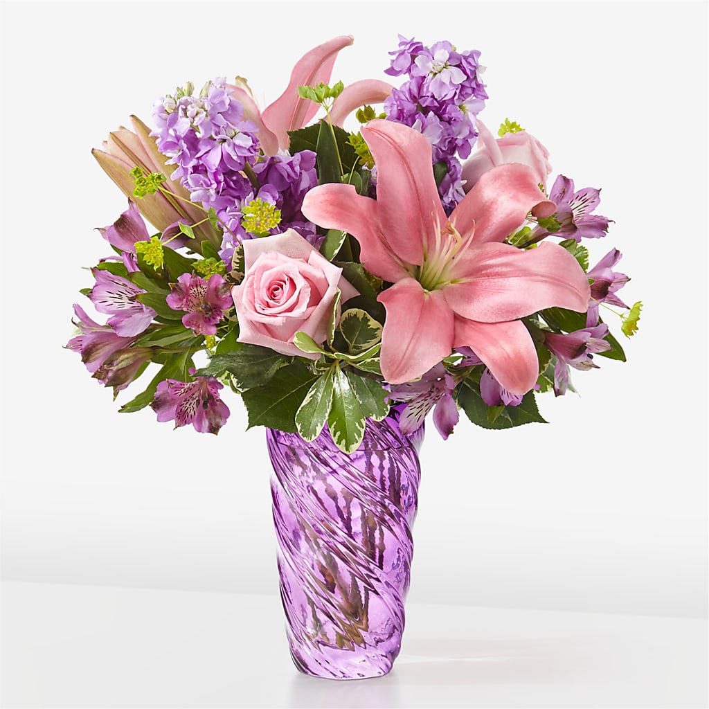 Precious Petals Bouquet with Luxe Swirl Vase – FRY'S, Tolleson AZ