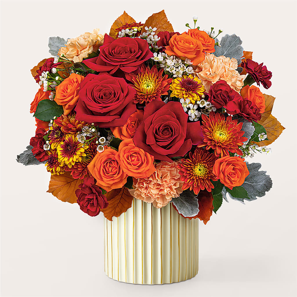 Merlot Bouquet with Ivory Vase – FRY'S, Tolleson AZ