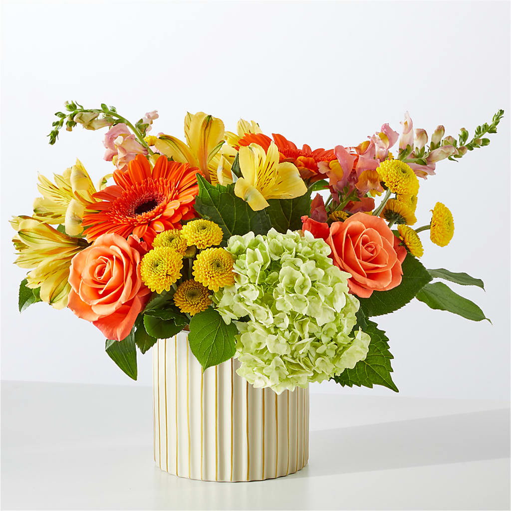 Autumn Sunshine Bouquet with Ivory Vase – FRY'S, Tolleson AZ