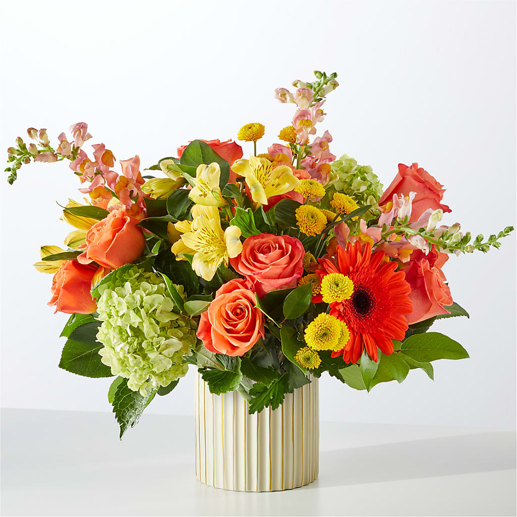 Autumn Sunshine Bouquet with Ivory Vase – FRY'S, Tolleson AZ