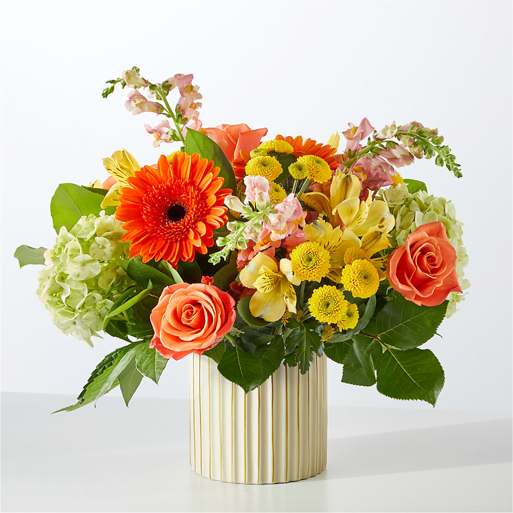 Autumn Sunshine Bouquet with Ivory Vase – FRY'S, Tolleson AZ