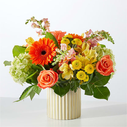 Autumn Sunshine Bouquet with Ivory Vase – FRY'S, Tolleson AZ