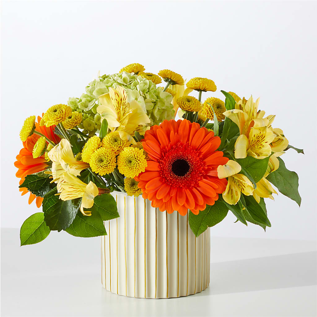 Autumn Sunshine Bouquet with Ivory Vase – FRY'S, Tolleson AZ