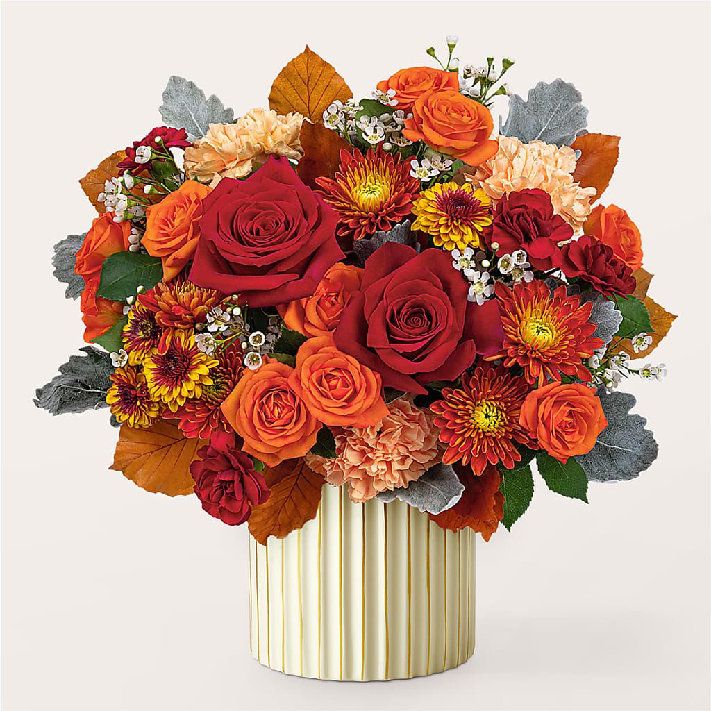 Merlot Bouquet with Ivory Vase – FRY'S, Tolleson AZ